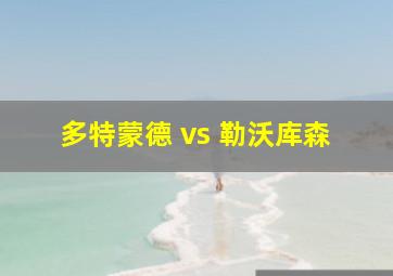 多特蒙德 vs 勒沃库森